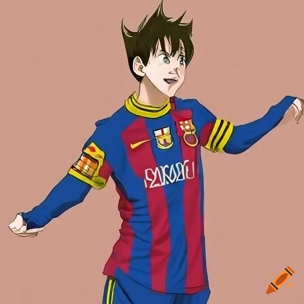 Animated image of captain tsubasa in berserker style on Craiyon