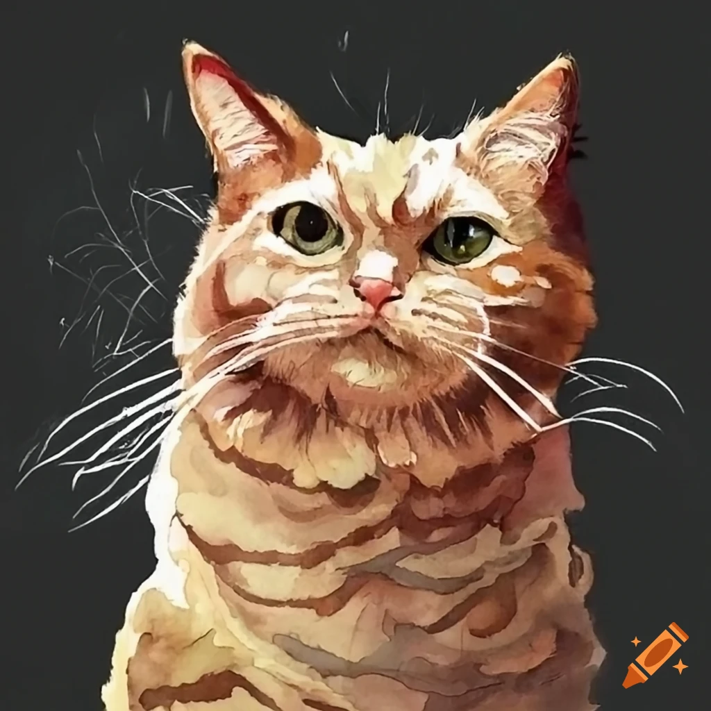 A ginger cat on Craiyon