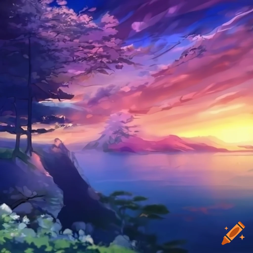 beautiful anime scenery | Stable Diffusion