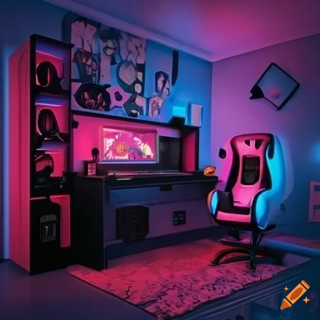 futuristic game room