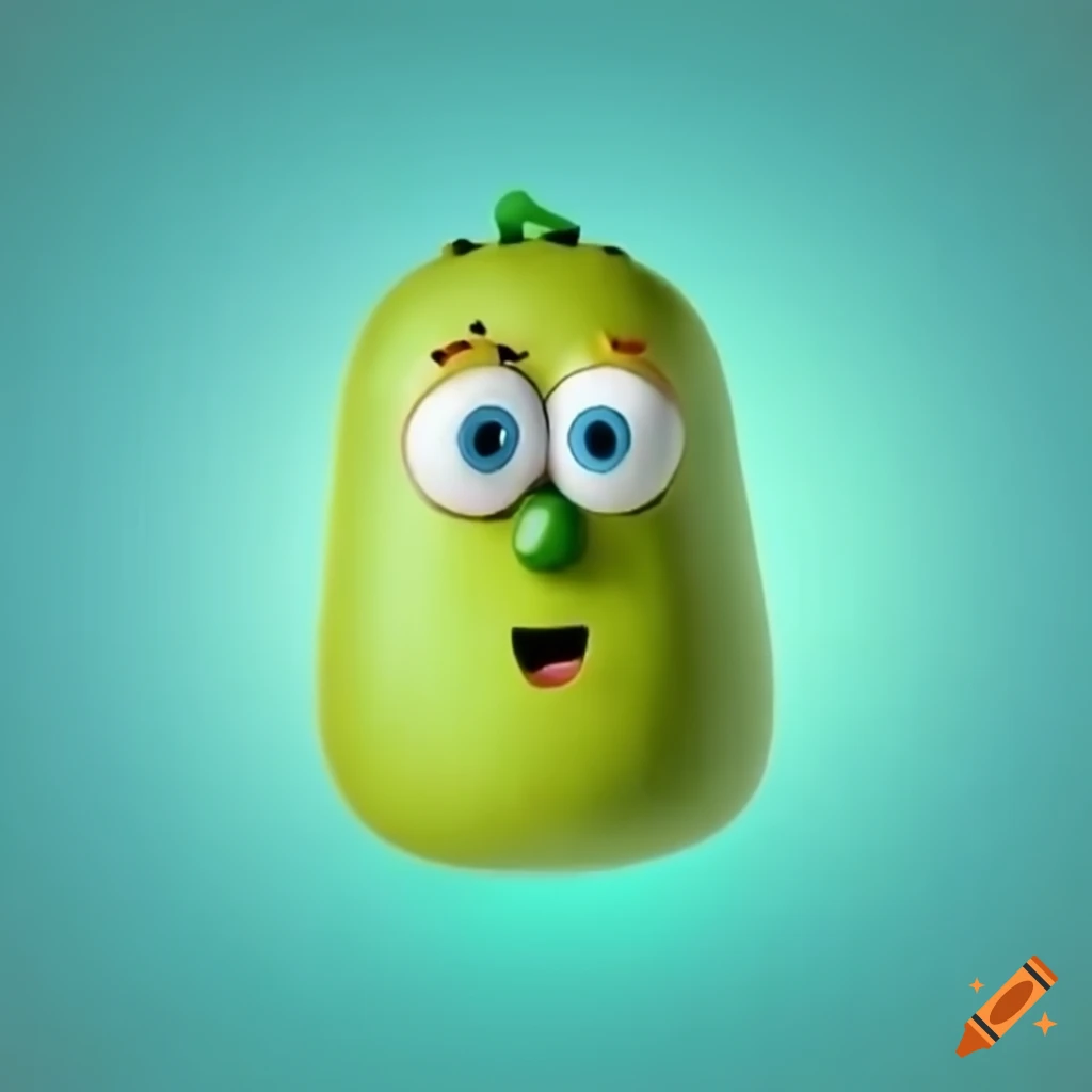 Spongebob in the style of veggietales