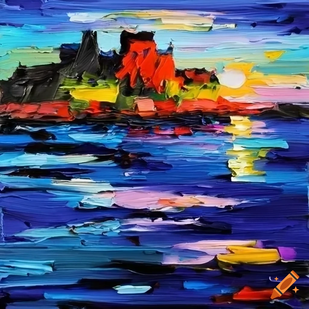 Palette knife painting bretagne