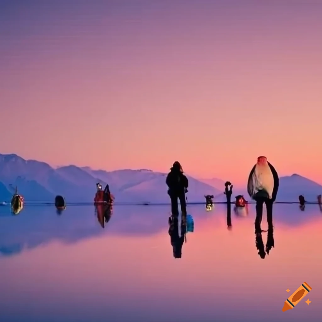 Party on the bonneville salt flats