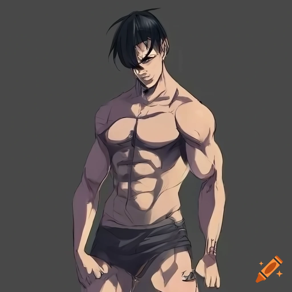 Anime boys tall hot muscles.