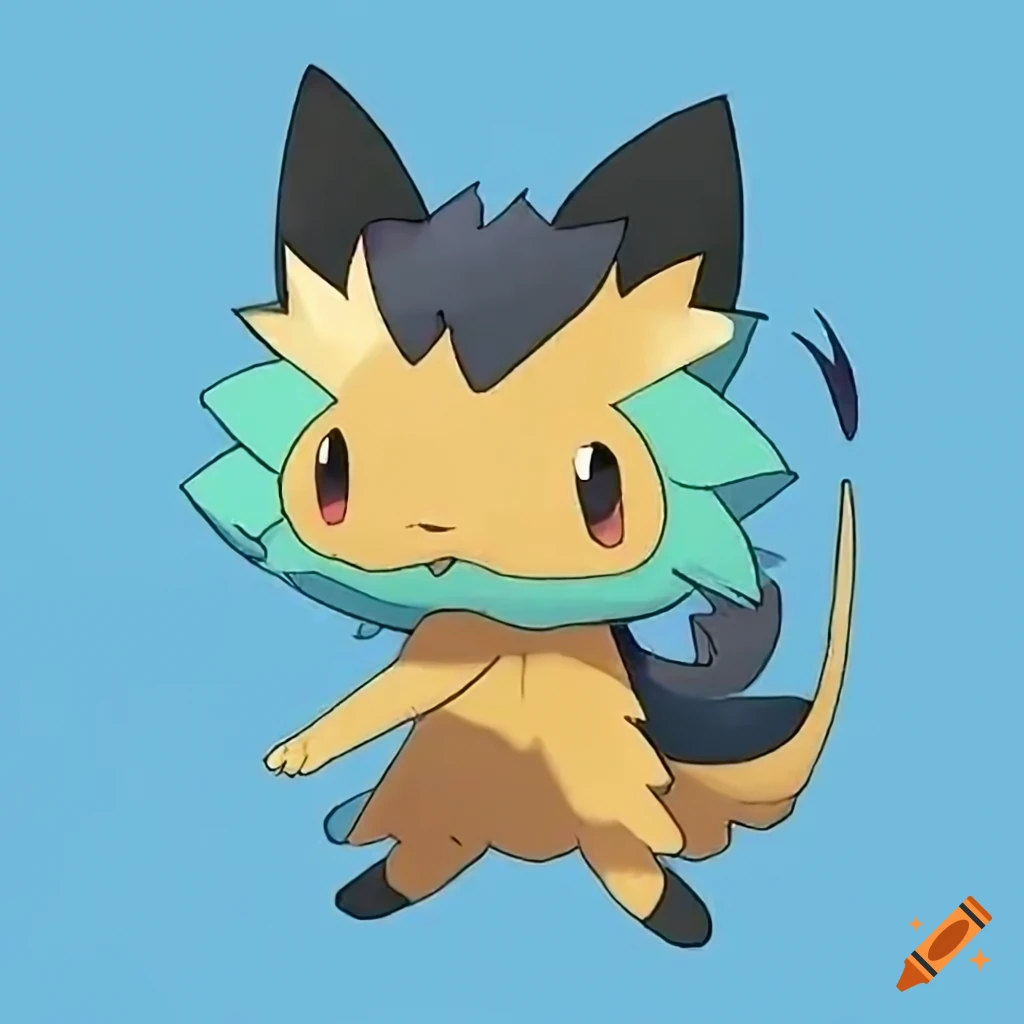 Water type cat pokémon starter on Craiyon