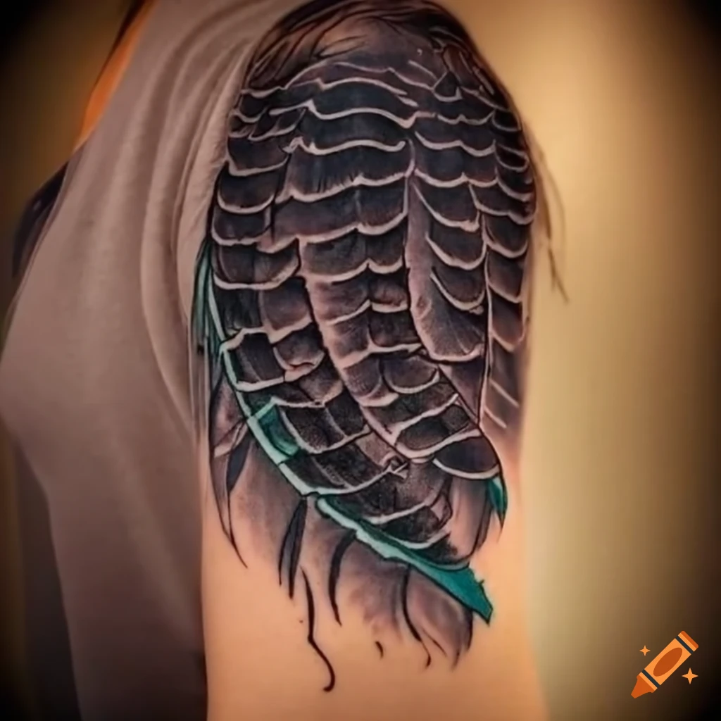Simple Hawk Tattoo Designs