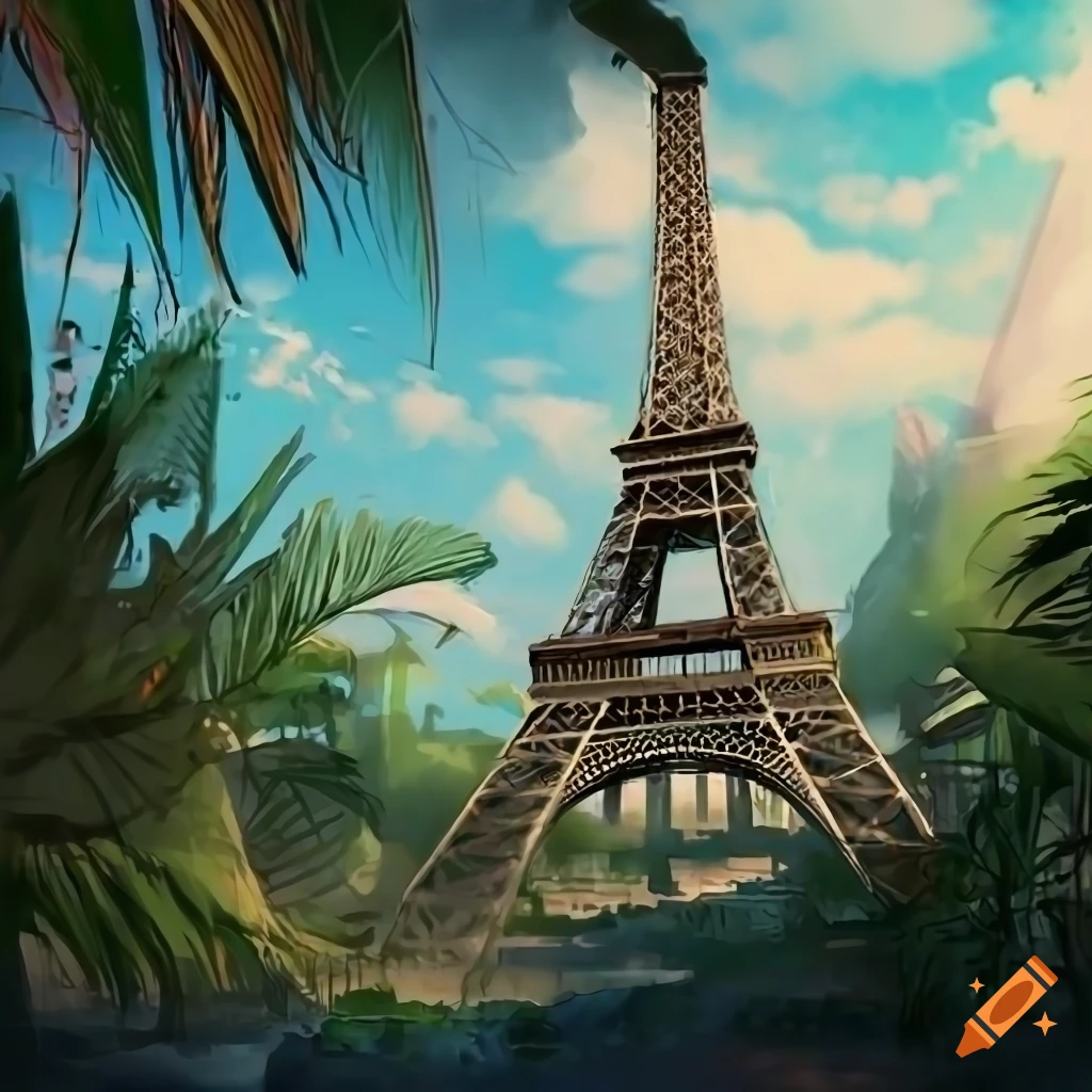 Aethetic anime views | Paris skyline, Skyline, Eiffel tower