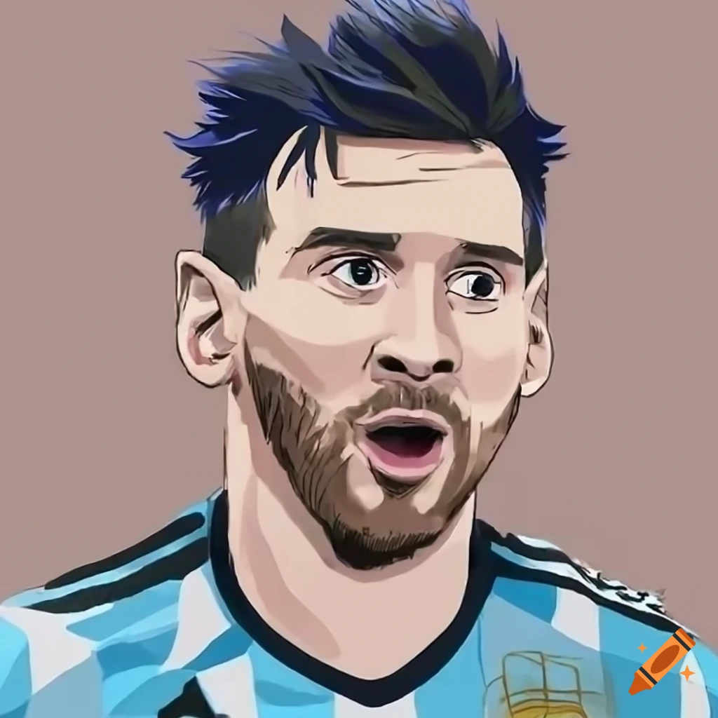 Lionel Messi as a anime. high definition, 4k, simetric face. - Arthub.ai