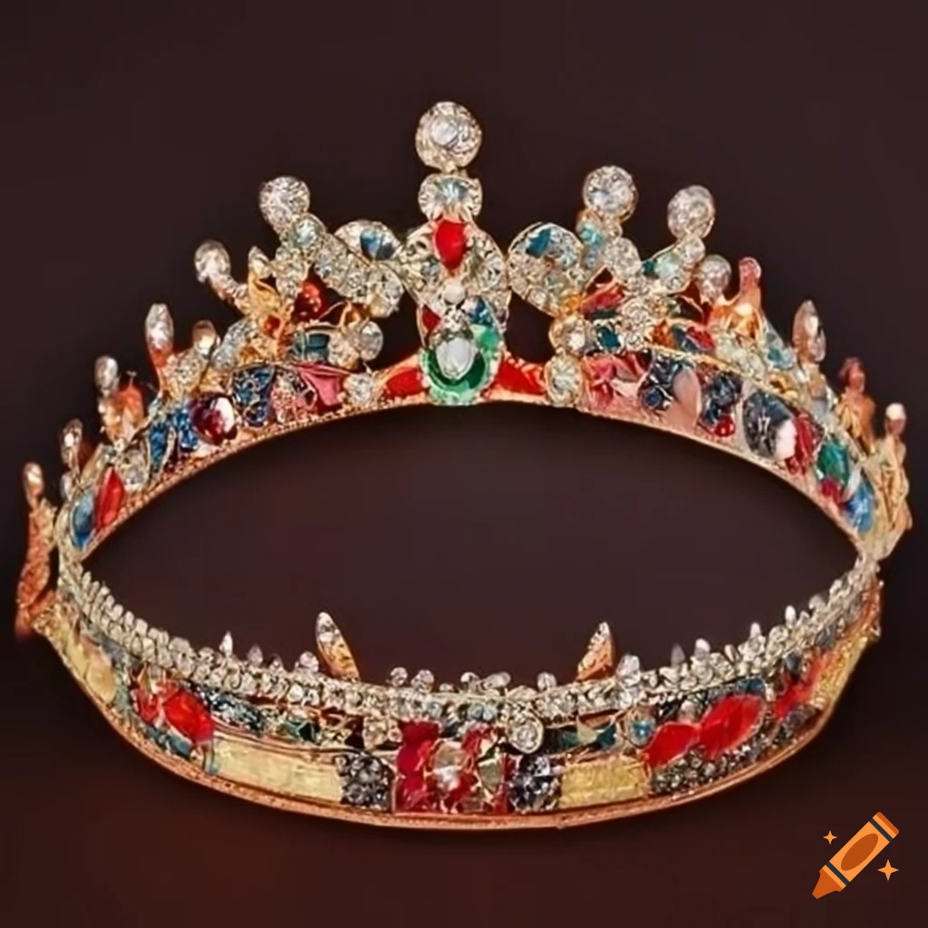 Ming dynasty phoenix crown inspired western tiara with diadem style, made  with diamond on Craiyon