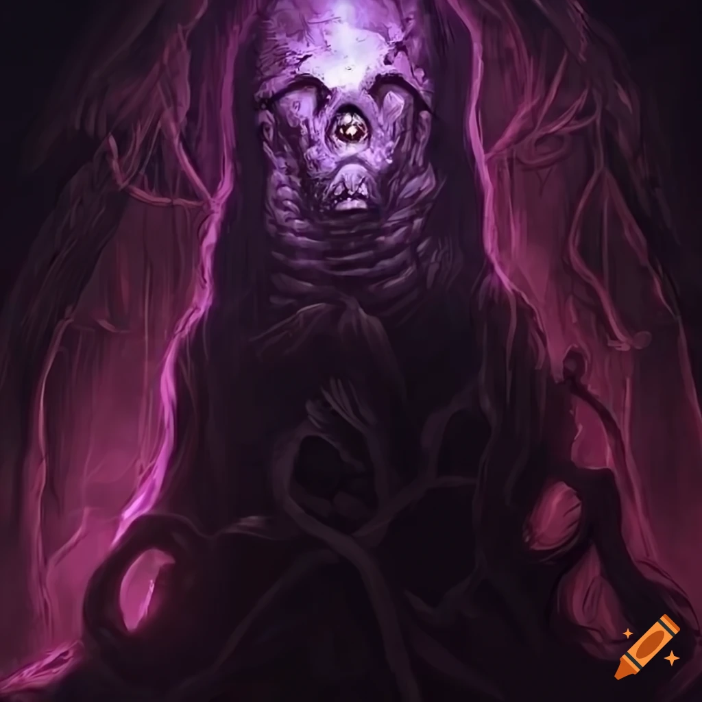 Name: morbax, the shadow stalker description: morbax is an otherworldly  entity that exists in the realm between dreams and reality. it takes the  form of a nightmarish creature, a grotesque fusion of