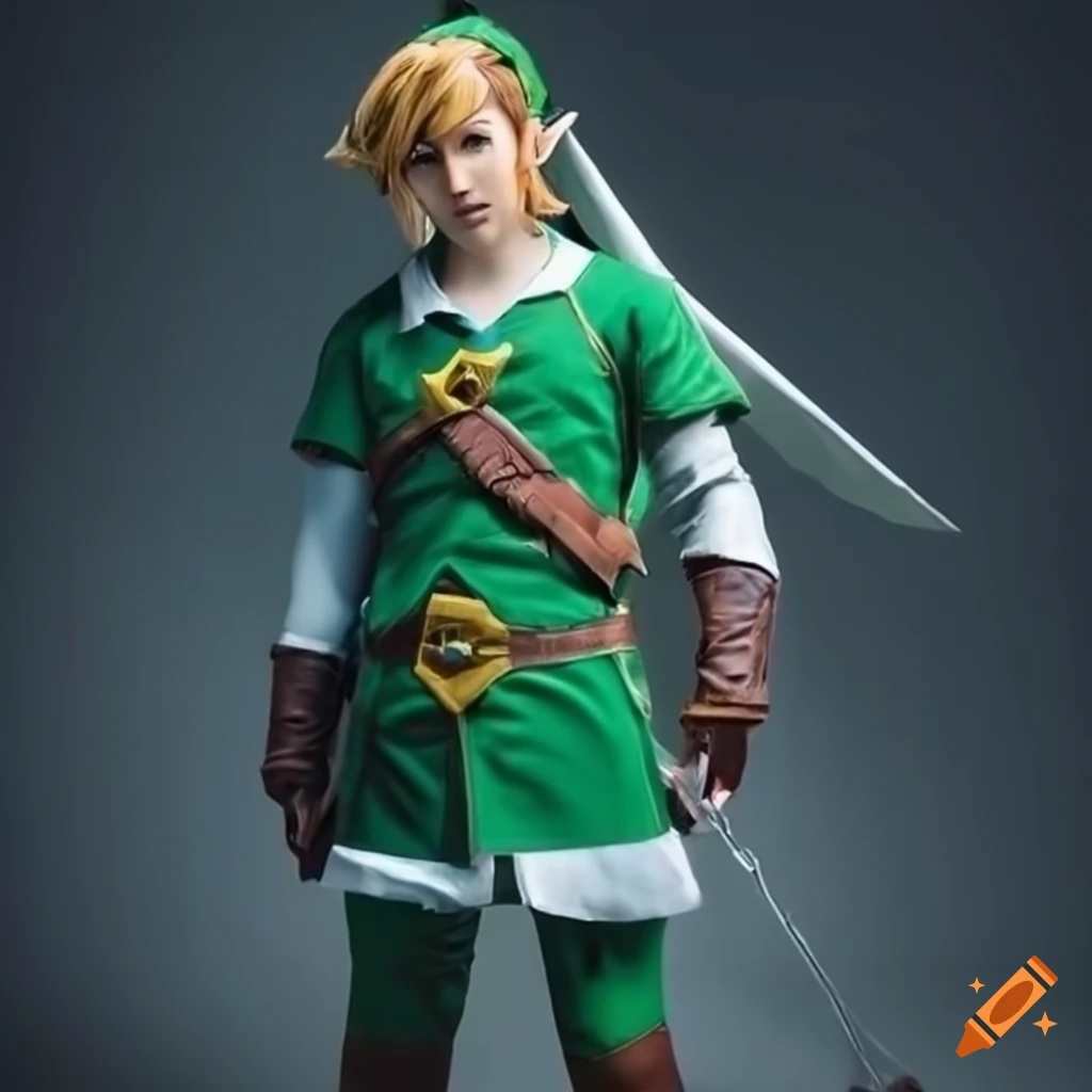 Photo of cosplay of link from legend of zelda on Craiyon