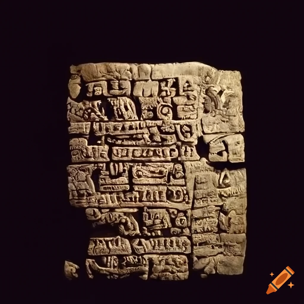 Aztec religious text used by anthropomorphic whales on Craiyon