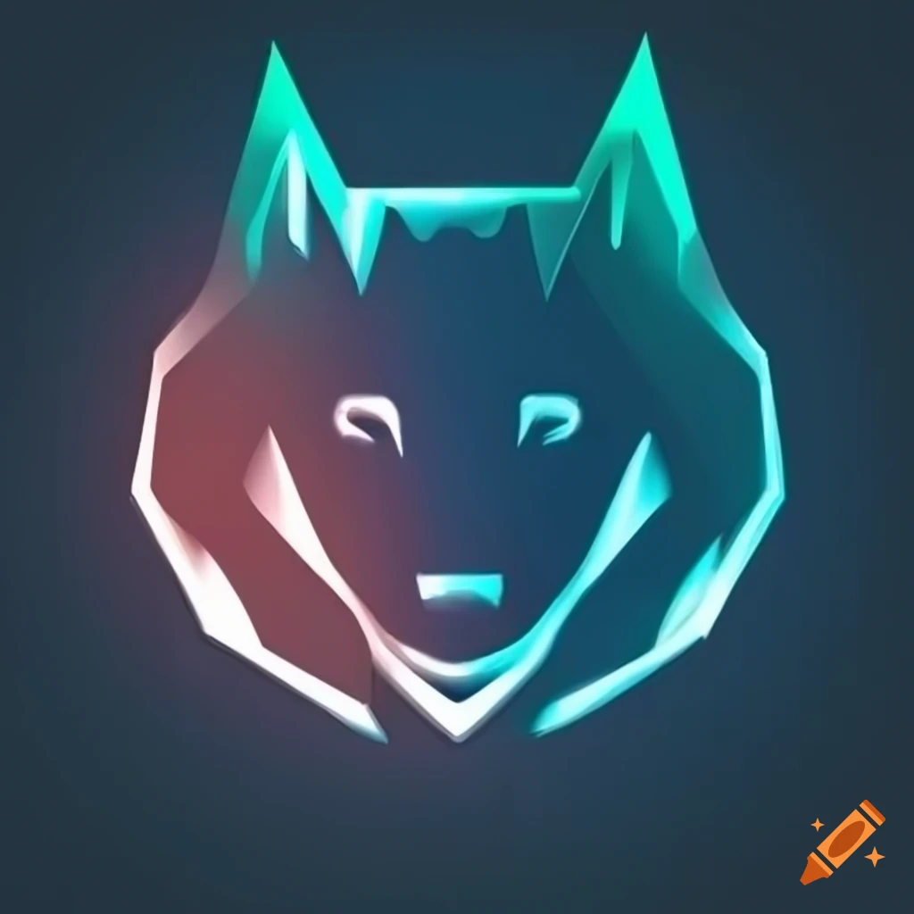 Elegant wolf logo, accurate