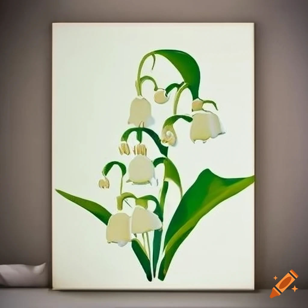 Lily of the valley stencil