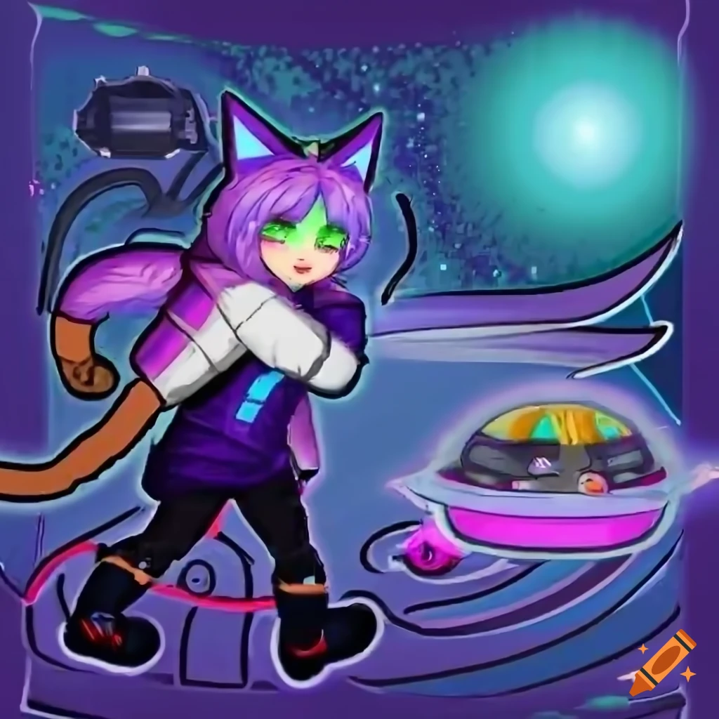 fairy-alien-catgirl-wizard-nekomata-in-a-puffer-jacket-looking-out-the