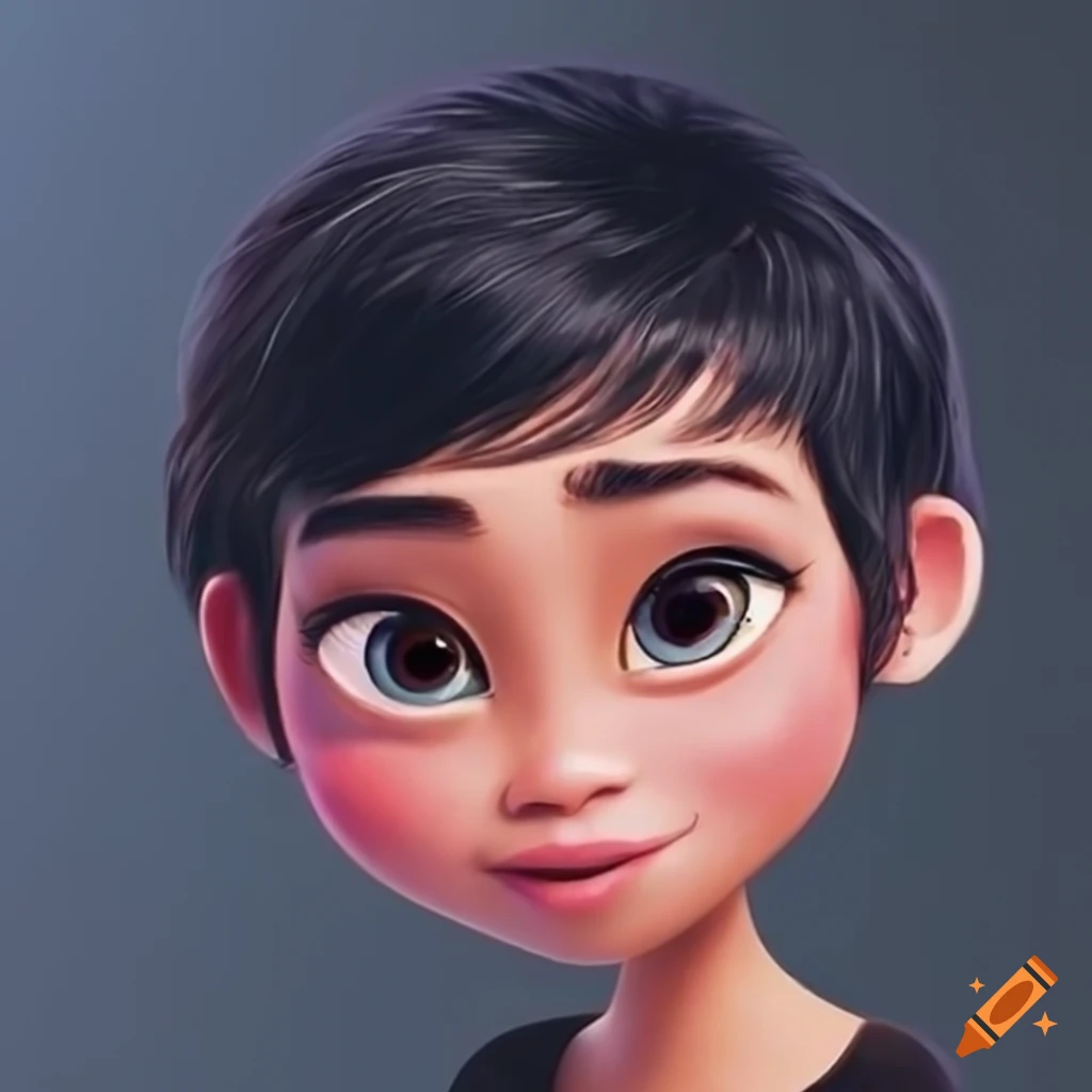 Short Black Hair Girl Disney Pixar On Craiyon Short Black Hair Girl Disney Pixar On Craiyon