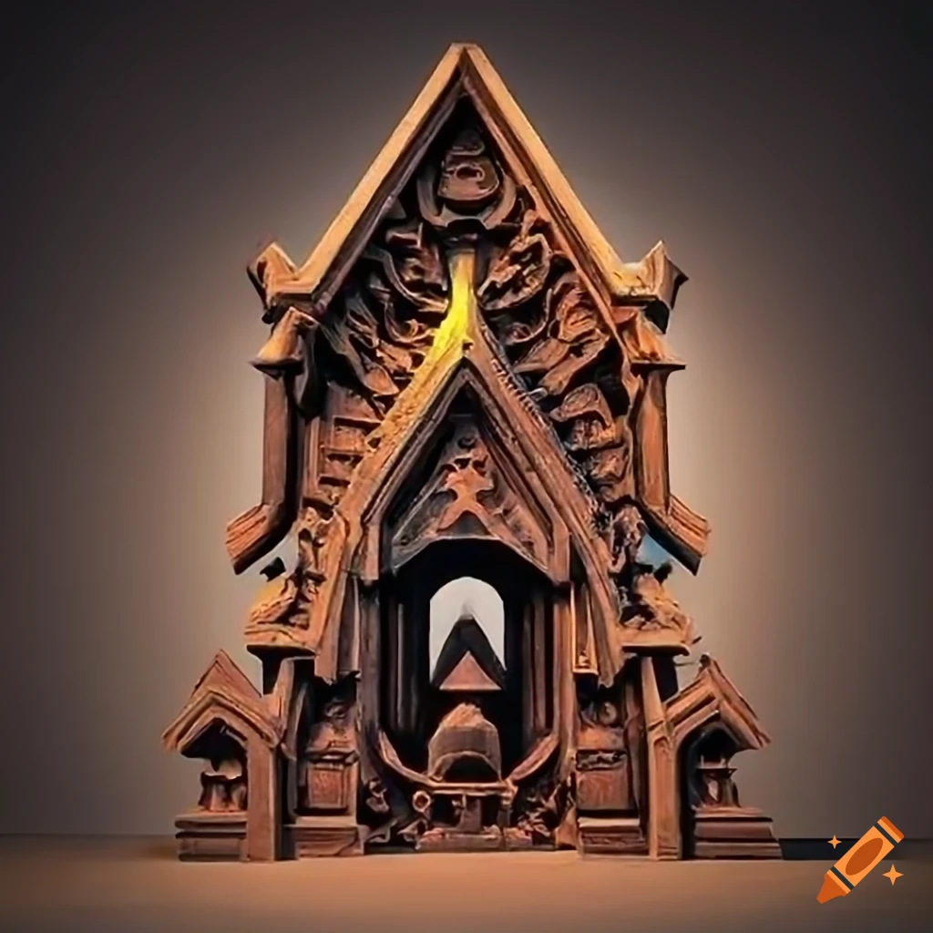 Photo inspiration: Sharply Defined Projection Features Reference: Architectural Stave Carving Style Hd Zelda Dungeon Stunning Focal