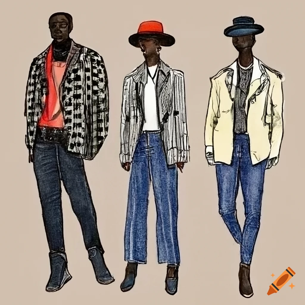 Fashion Illustration Drawing for Beginners (blue jeans and white  blouse)//Rózsahegyi Csenge - YouTube