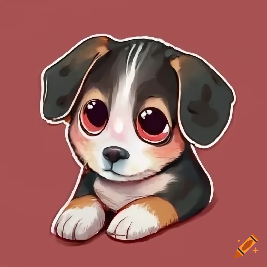 cute puppy eyes drawing