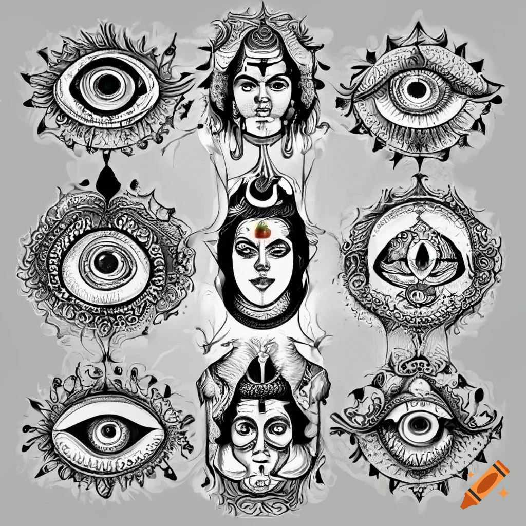 Lord Shiva tattoo , Lord Shiva Eye tattoo ,Lord Shiva Eye sticker,  Temporary tattoo ,tattoo