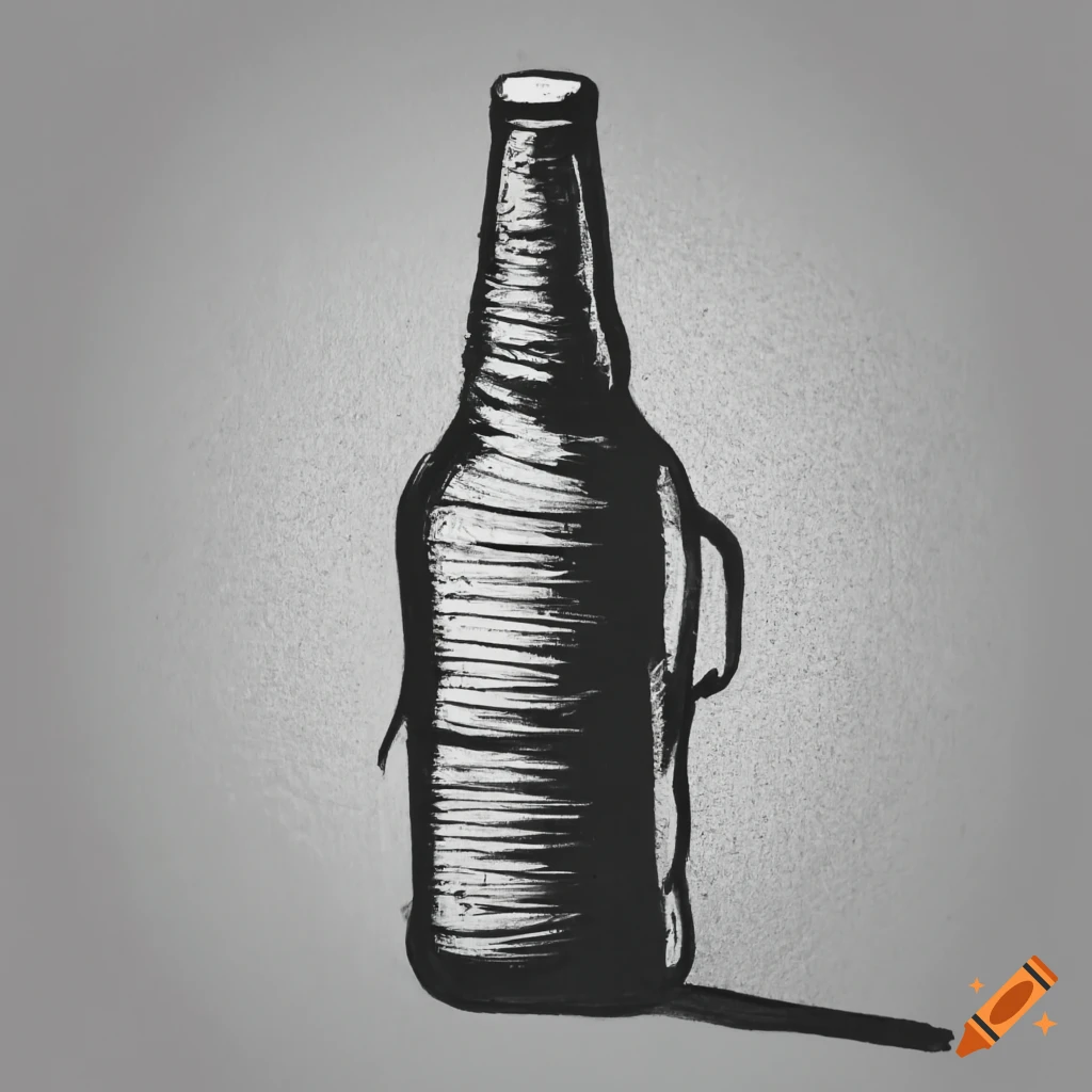 Open beer bottle. Vintage black vector engraving illustration. Stock Vector  | Adobe Stock
