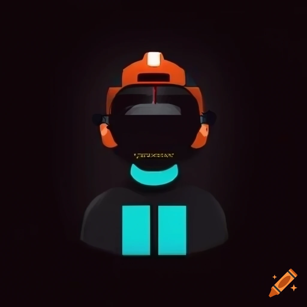 Minimalistic profile picture: programmer and racing driver on Craiyon