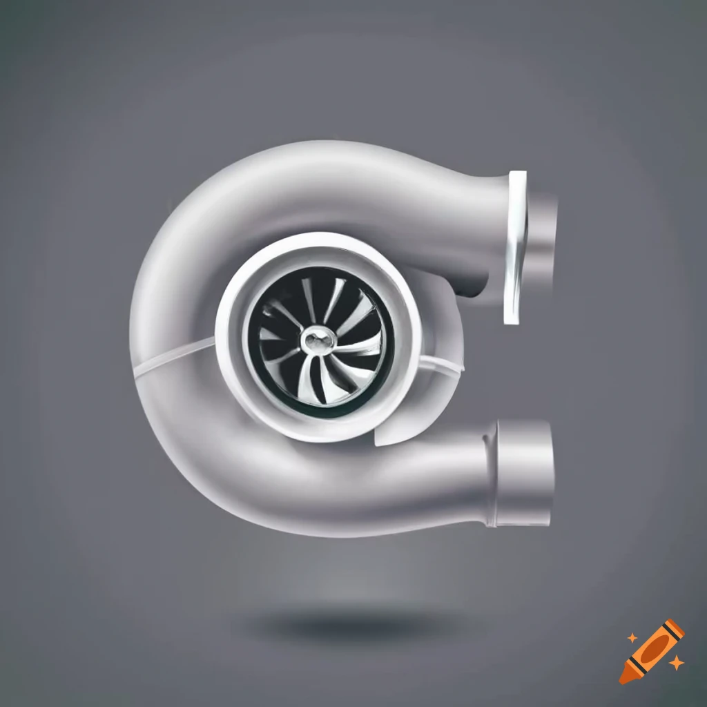 Turbocharger simple white logo