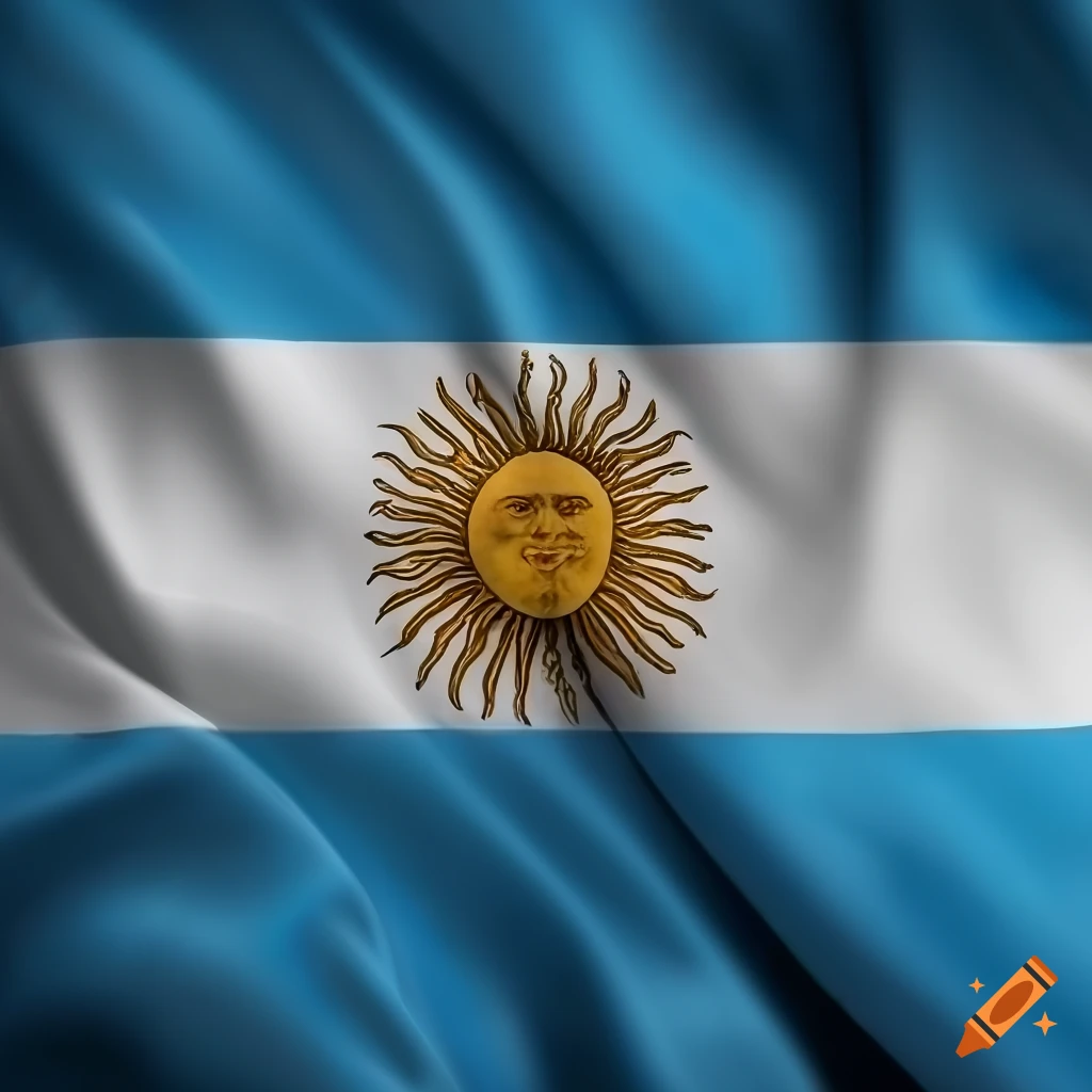 Foto de la bandera argentina en 3000 x 1875 on Craiyon