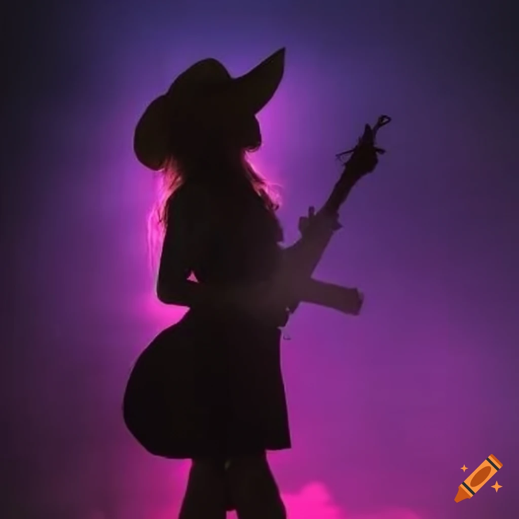 country girl silhouette