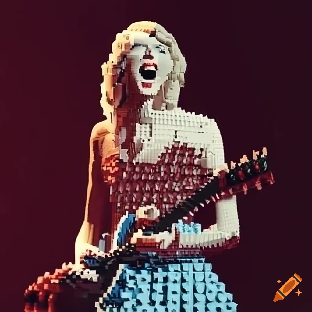 Taylor Swift Made Of Legos On Craiyon