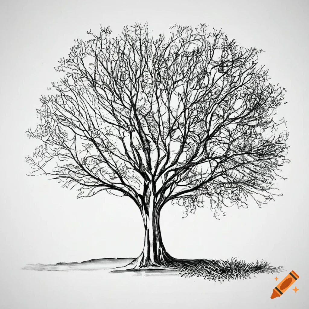 Cartoon Tree Drawing - How To Draw A Cartoon Tree Step By Step-saigonsouth.com.vn