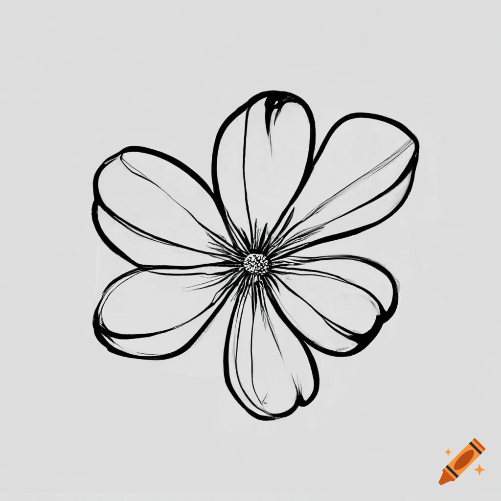 How to draw a Flower easy – things to draw - Simple Drawing Ideas-saigonsouth.com.vn