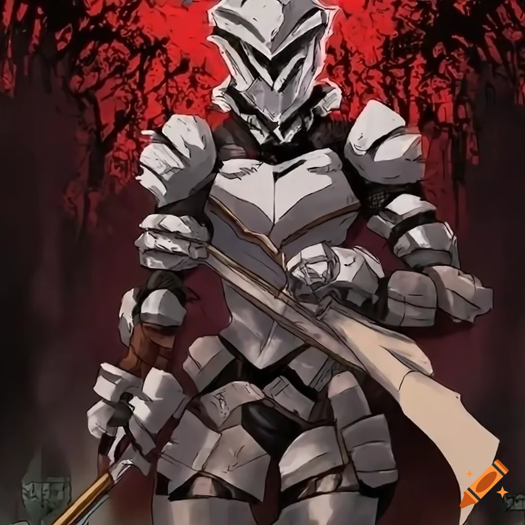 Goblin slayer from the anime goblin slayer, anime style drawing by hideaki  anno