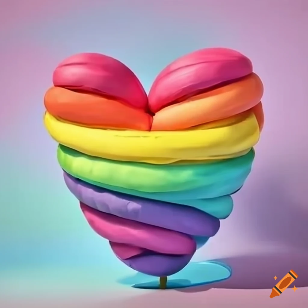 Rainbow of playdoo