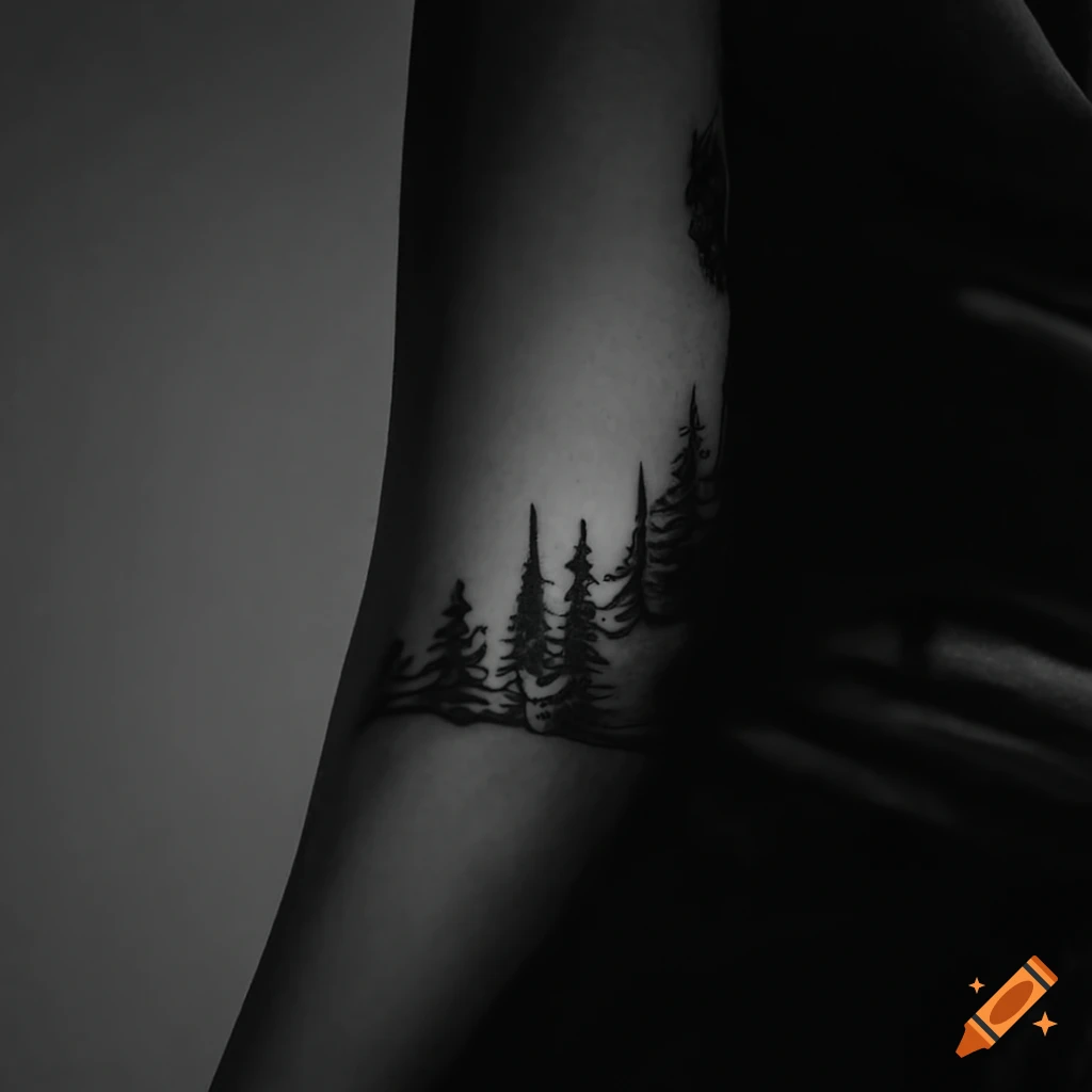 101 Best Forest Silhouette Tattoo Ideas That Will Blow Your Mind!