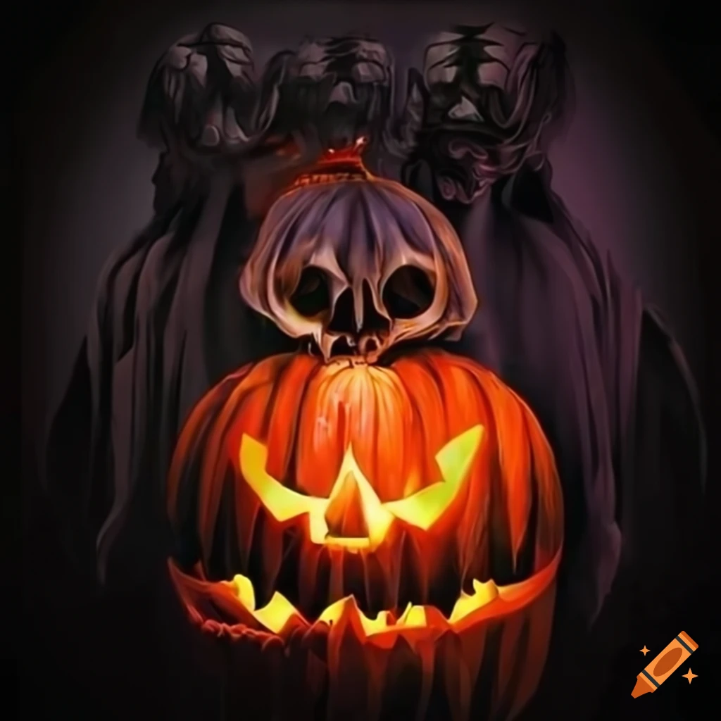 Cool halloween design on Craiyon