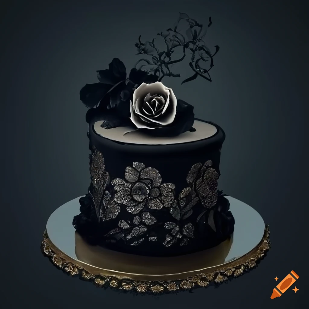 20 Black Cakes That Tastes as Good as it Looks : Dark and Moody Black  Birthday Cake