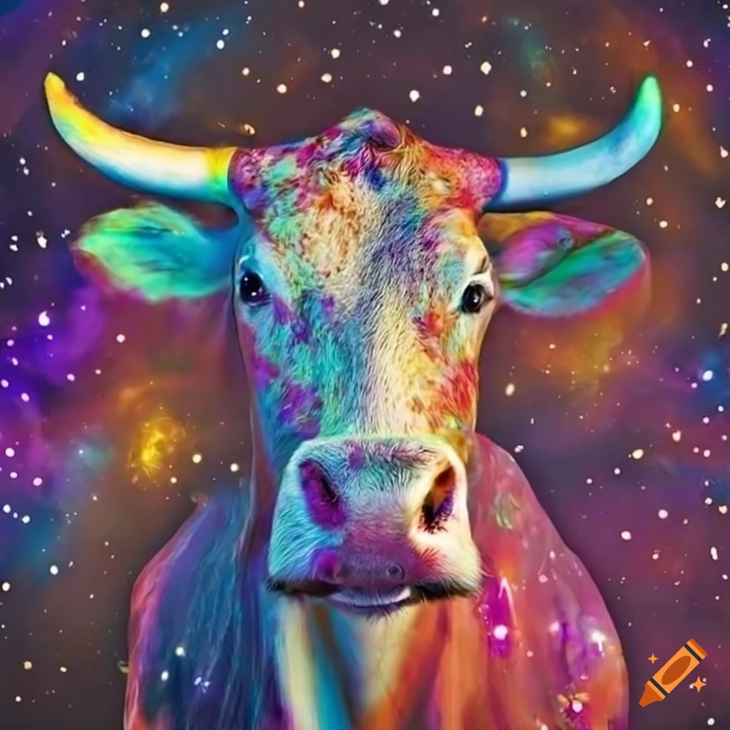 Cow-made-of-straw color full-size hyper-realistic on Craiyon