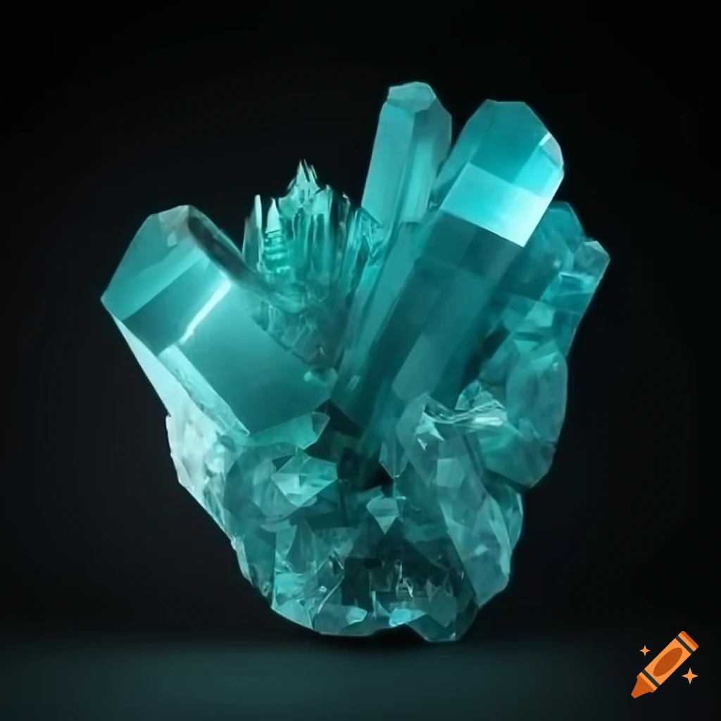 Radioactive crystal ghost spectral element black background on Craiyon