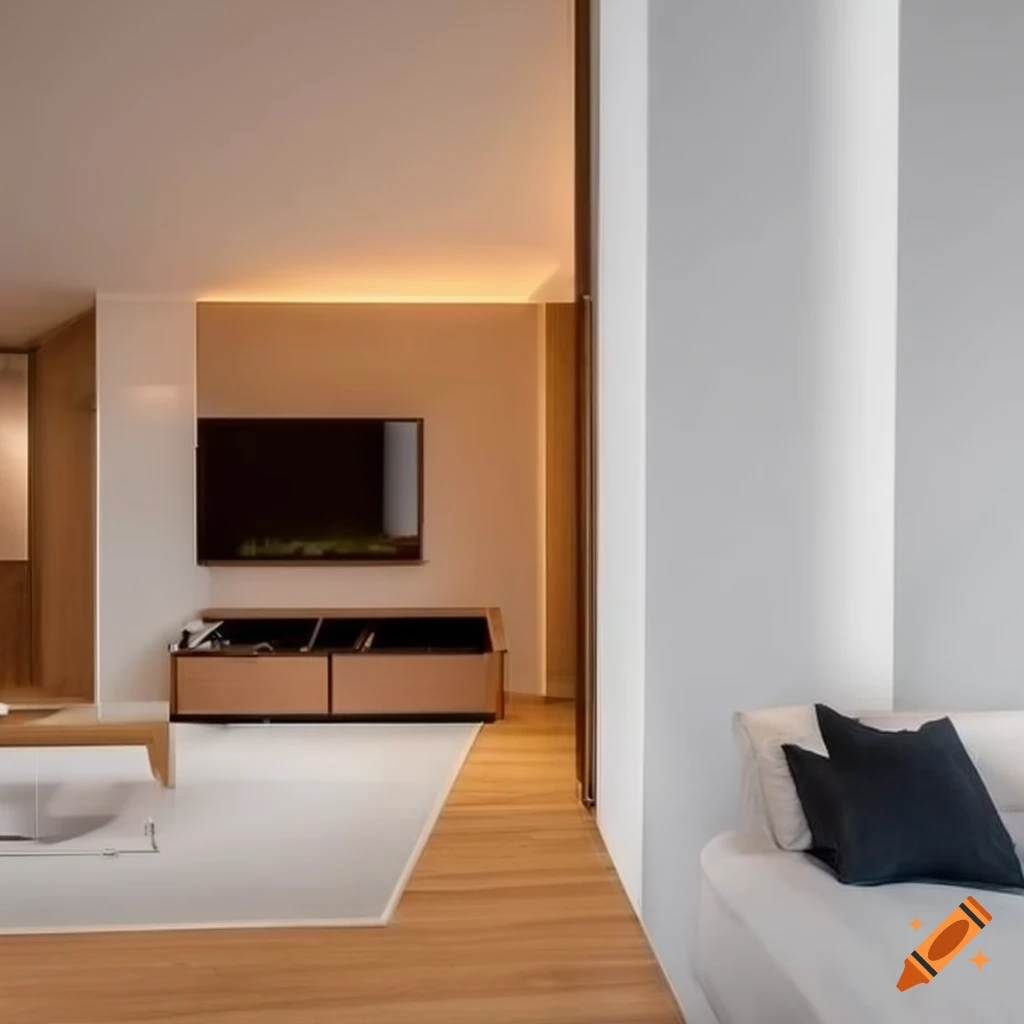 Picture of Modern apartment interior with sleek design and natural lighting