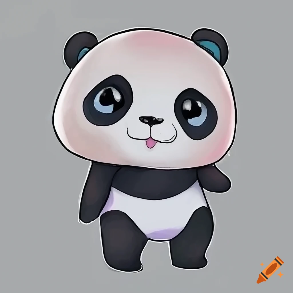 HOW TO DRAW A CUTE PANDA KAWAII 