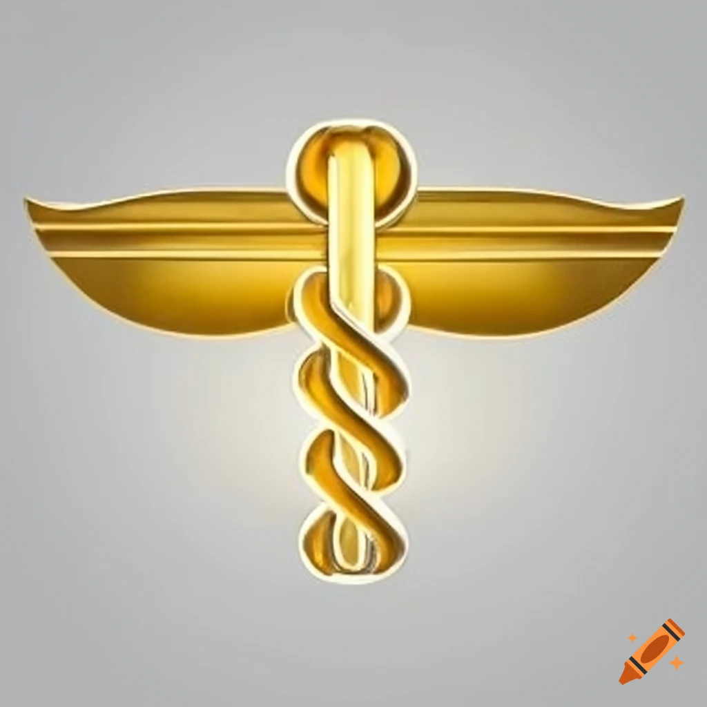 Health symbol gold on Craiyon