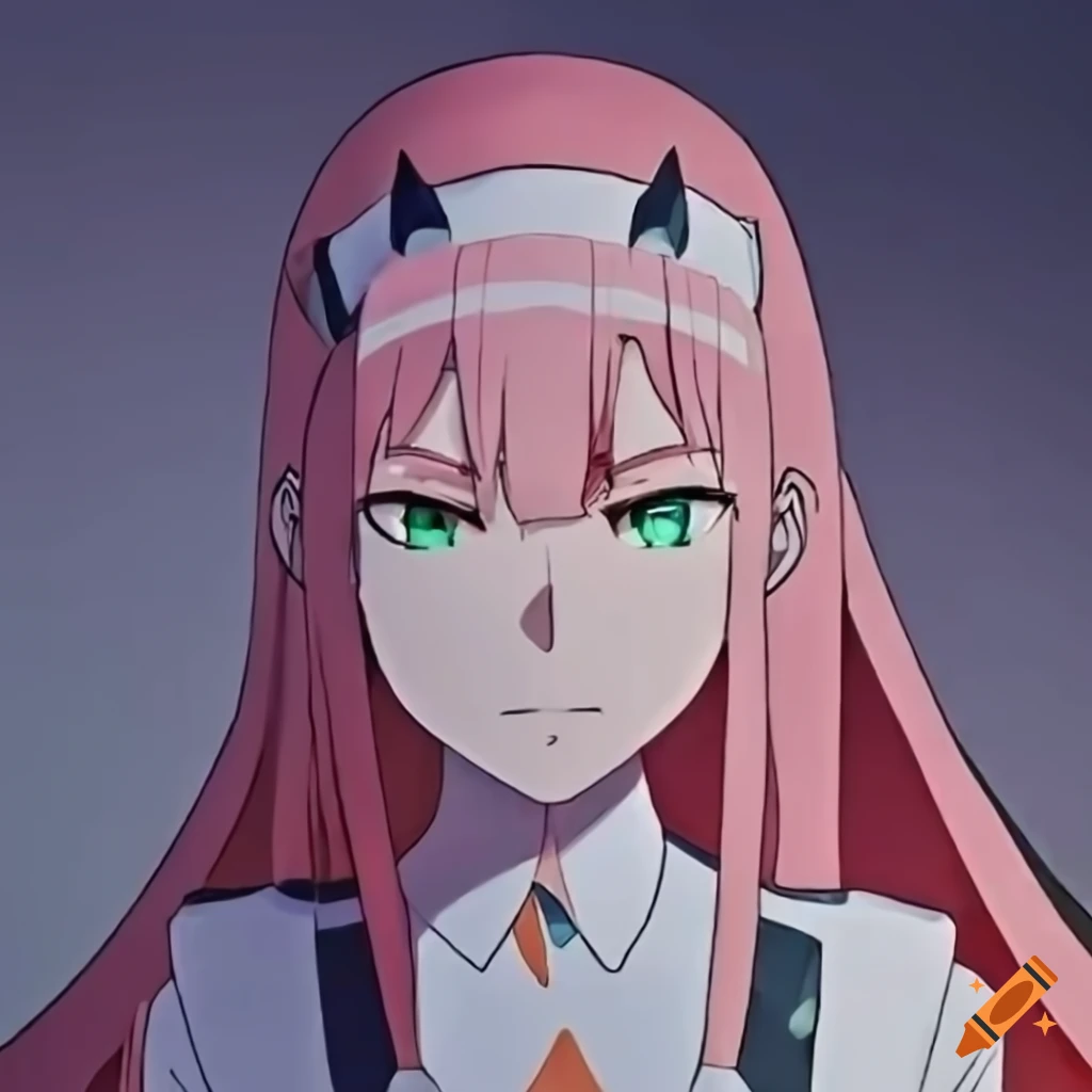 Zero two, a captivating and the most beautiful anime character from darling  in the franxx