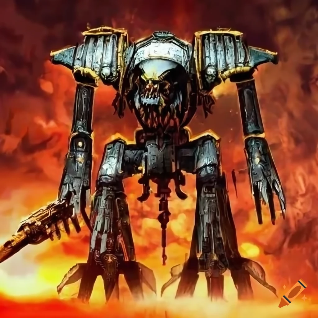 Warhammer 40k imperator titan on Craiyon