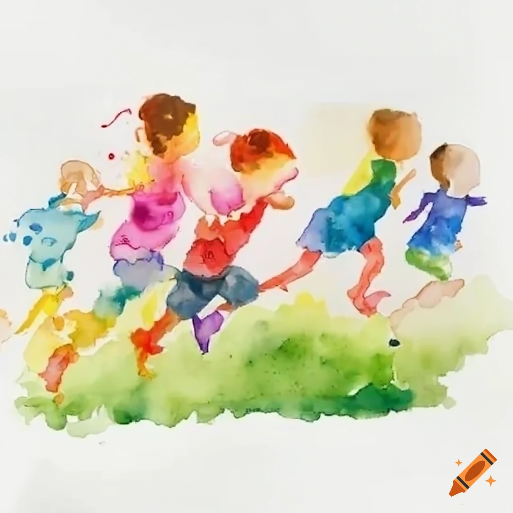 Children who are running
