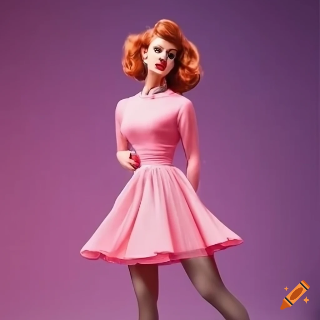 pink dress and stockings A Little Pink Dress