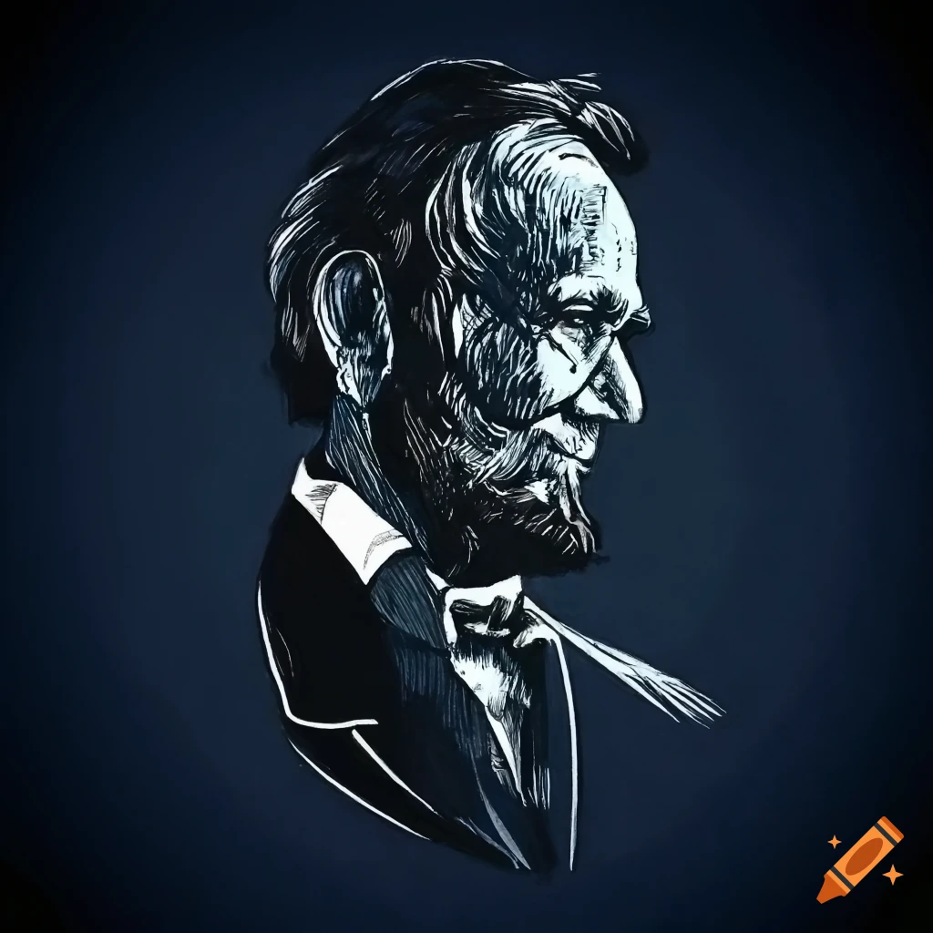 How to Draw Abraham Lincoln - Really Easy Drawing Tutorial