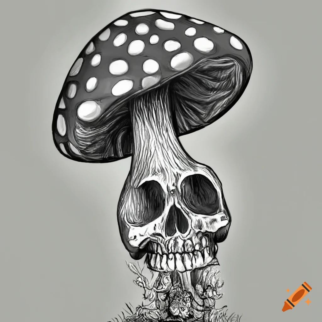 rainbow gradient line drawing of a cartoon mushroom character Stock Vector  Image & Art - Alamy