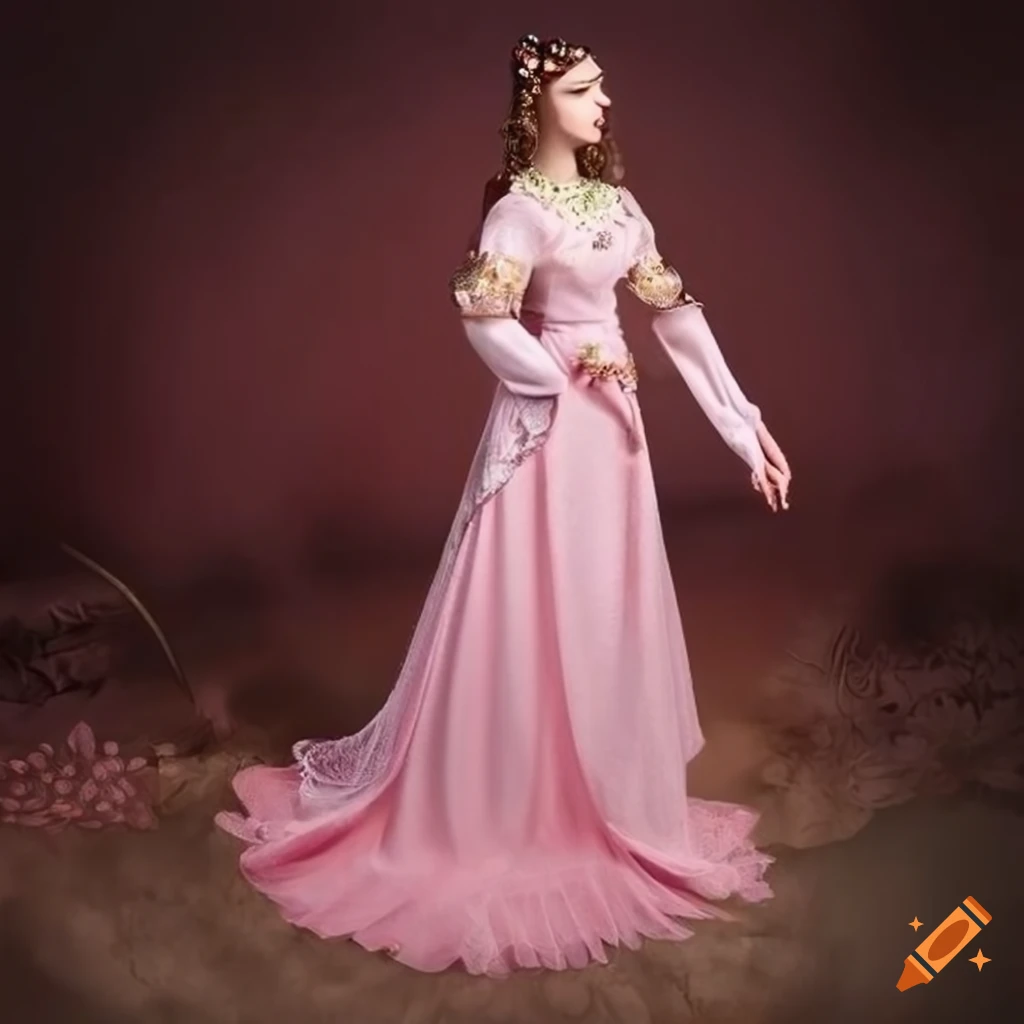 a-beautiful-pink-summer-medieval-fantasy-thin-summer-dress-adorned-with