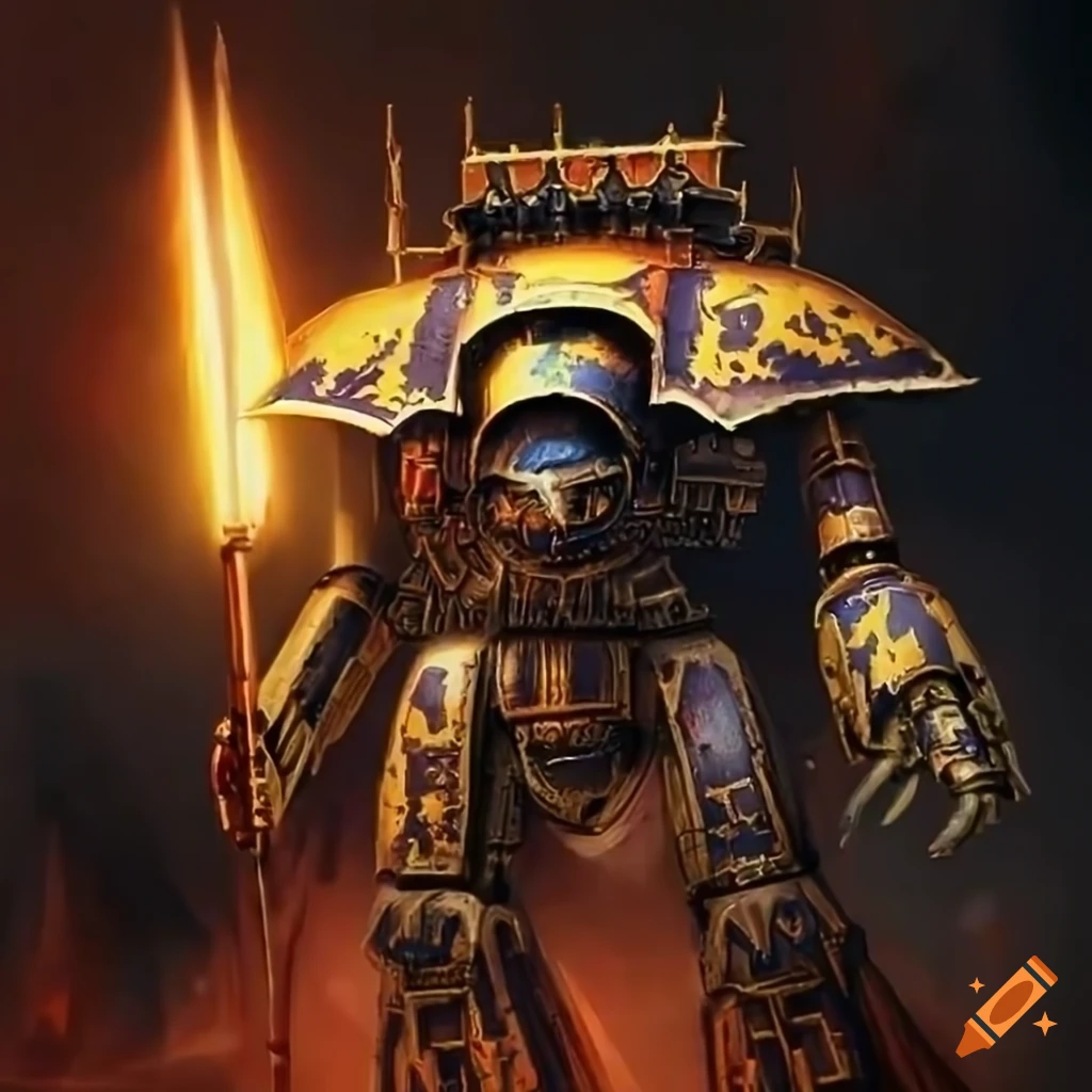 Warhammer 40k imperator titan on Craiyon